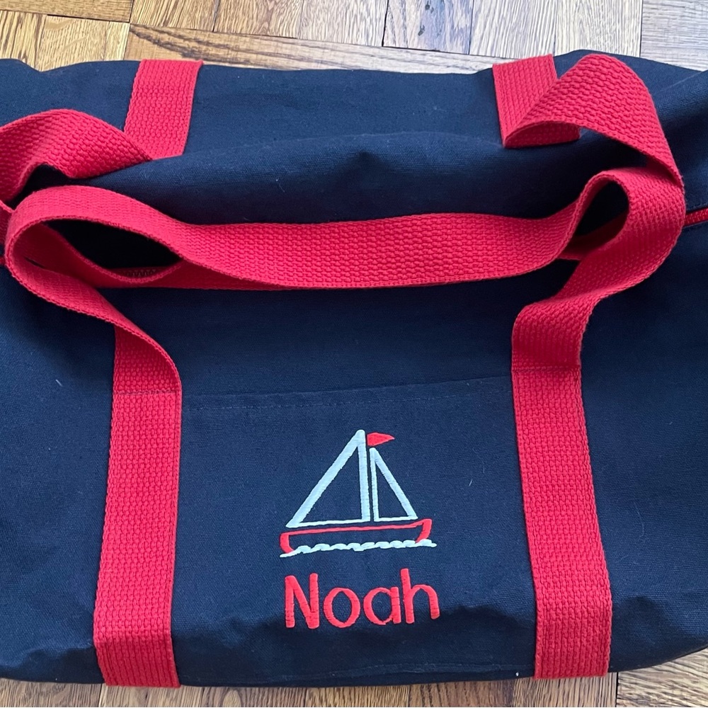 NOAH - Nautical Embroidered Twill Duffle Bag - Picture 3 of 9